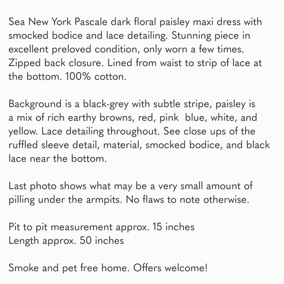 Sea New York smocked maxi dress - Picture 6 of 6